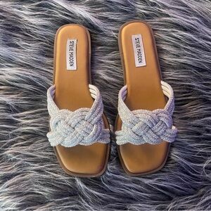 Steve Madden Pearl and Rhinestone Sandals